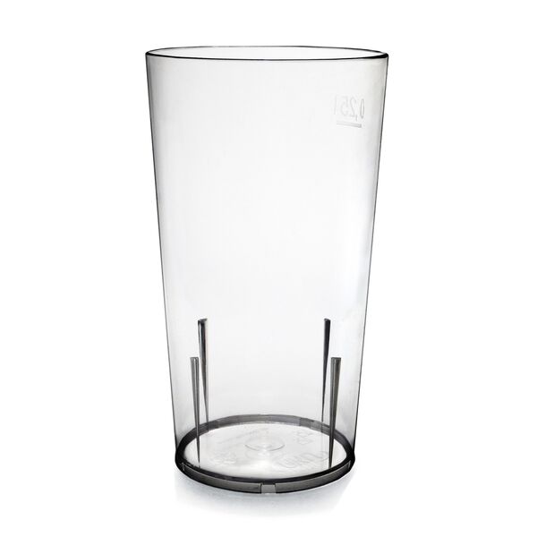 AKU PC-Trinkbecher, 250 ml/0,25 l, Mehrweg, Kunststoff, klar, B-Ware