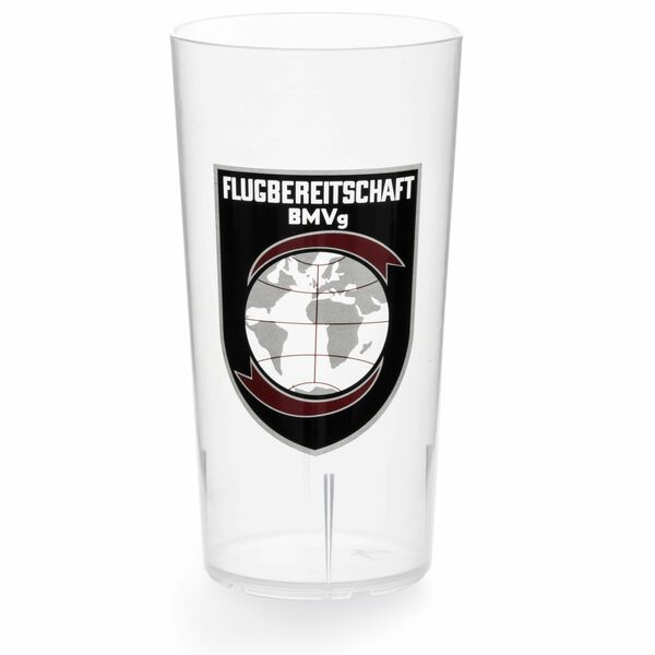 Becher mit Werbeaufdruck, Flugbereitschaft BMVG