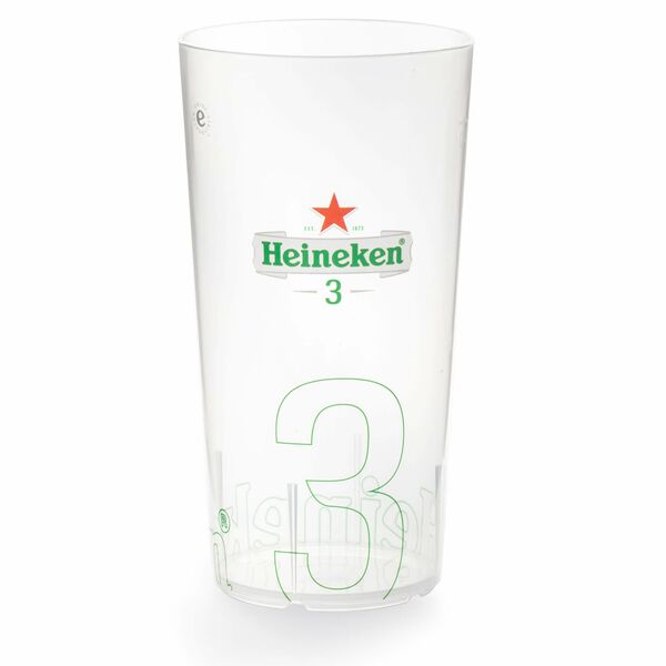 Mehrwegbecher - Druckbeispiel: Heineken