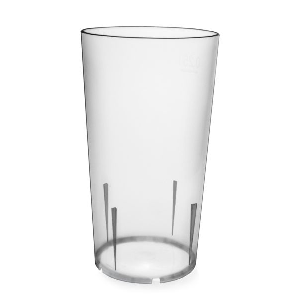 AKU PP-Trinkbecher, 250 ml/0,25 l, Mehrweg, Kunststoff, transparent/leicht milchig, B-Ware