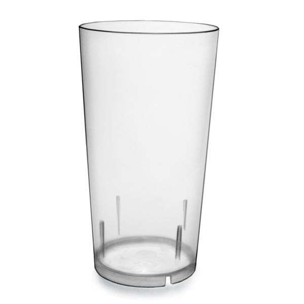 AKU PP-Trinkbecher, 300 ml/0,30 l, Mehrweg, Kunststoff, transparent/leicht milchig, B-Ware