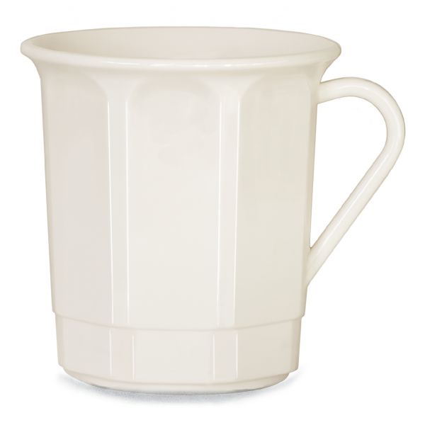 AKU® PP-Kaffeebecher mit Henkel aus Kunststoff, 300 ml/0,30 l, Mehrweg, cremeweiß