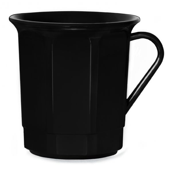 AKU® PP-Kaffeebecher mit Henkel aus Kunststoff, 300 ml/0,30 l, Mehrweg, schwarz