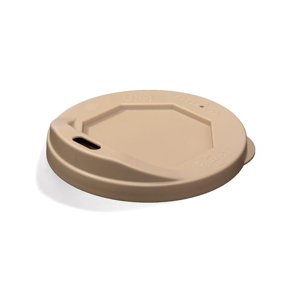 AKU® Deckel mit Trinköffnung für To Go Becher aus Kunststoff, Mehrweg, cappuccino
