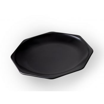 AKU® PP-Dessertteller Mehrweg, Kunststoff, 20 cm, schwarz