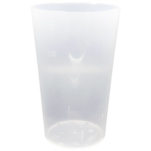 AKU PP-Trinkbecher 1.000 ml/1,00 l, Mehrweg, Kunststoff, transparent/leicht milchig