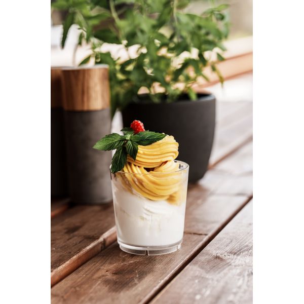 AKU PC-Trinkbecher, 250 ml/0,25 l, Mehrweg, Kunststoff, gefrostet